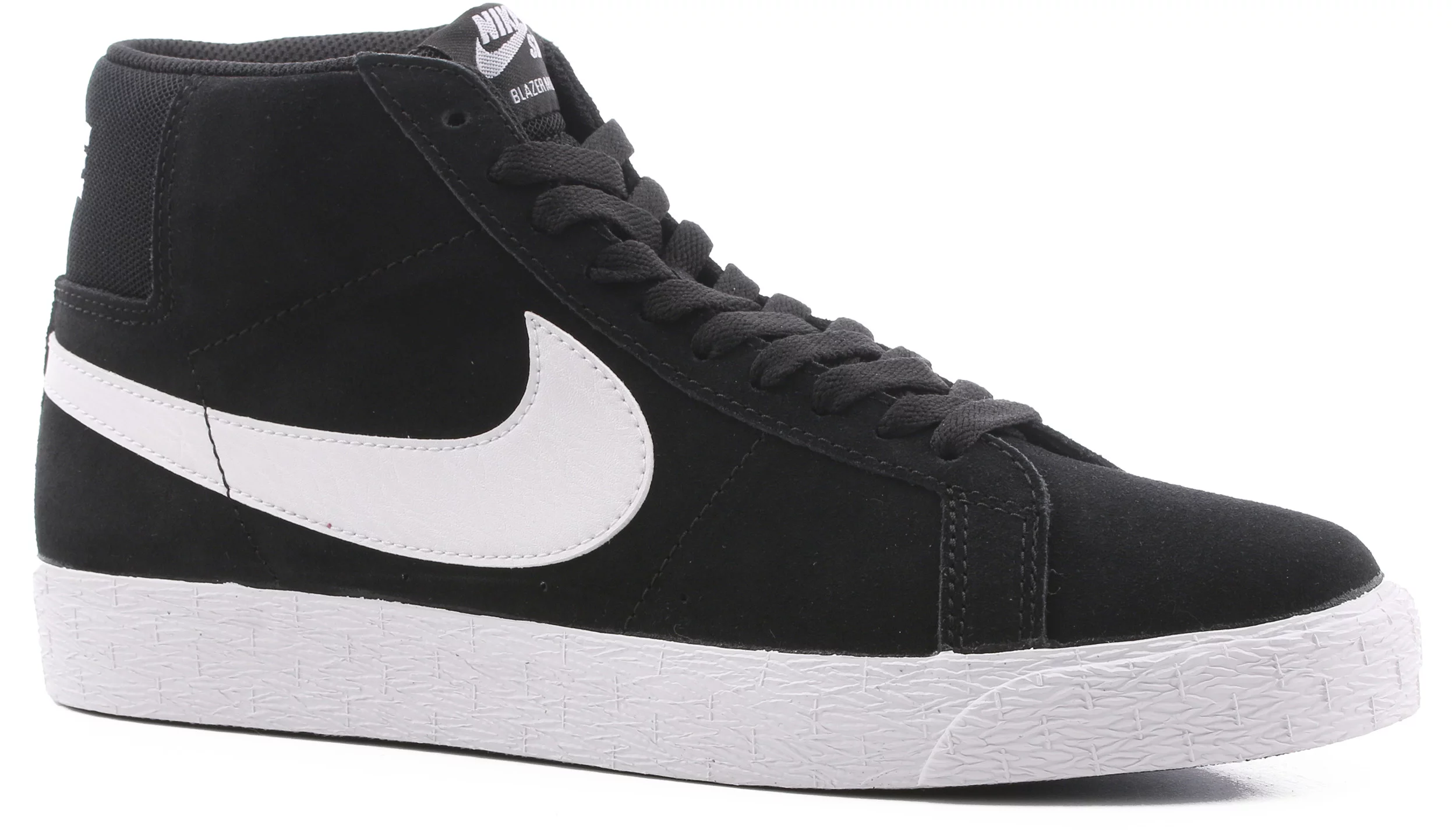 Escrutinio callejón Alojamiento Nike SB Zoom Blazer Mid Skate Shoes - black/white-white-white - Free  Shipping | Tactics