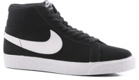 Nike SB Zoom Blazer Mid Skate Shoes - black/white-white-white