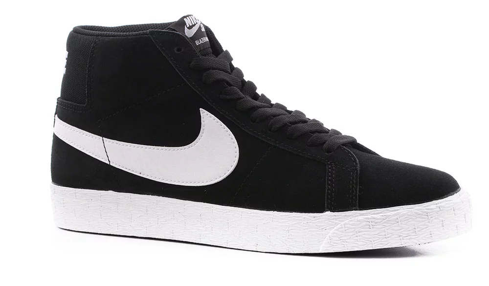 Oh jee Gepensioneerde schandaal Nike SB Zoom Blazer Mid Skate Shoes - black/white-white-white - Free  Shipping | Tactics