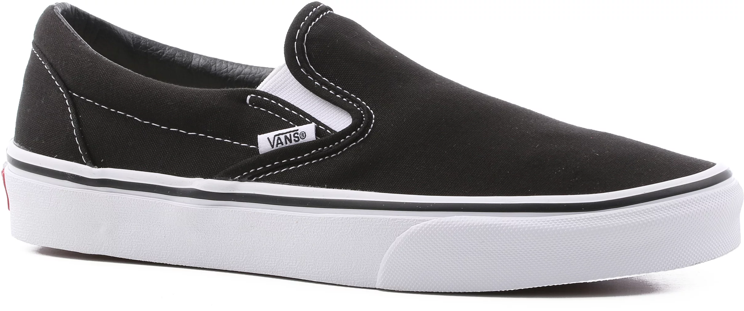 Vans Women's Classic Slip-On Shoes - black | Tactics