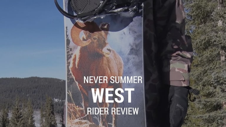 Never Summer West 2019 Snowboard Rider Review