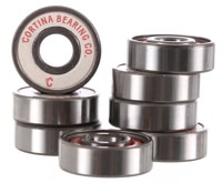 Cortina Bearing Co. Presto Skateboard Bearings - silver