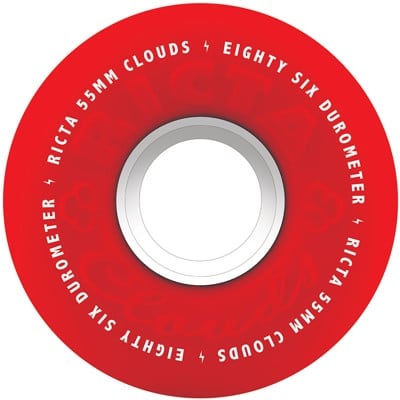 Ricta Cloud Cruiser Skateboard Wheels - red (86a) - view large
