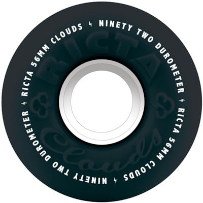 Ricta Clouds 92a Skateboard Wheels - black (92a) - view large
