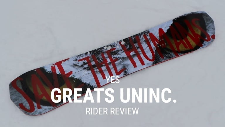 YES Greats UnInc. 2019 Snowboard Rider Review