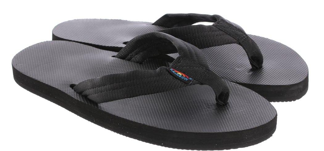 black rainbow sandals with crystals
