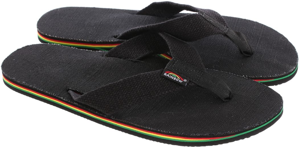 Rainbow Sandals Hemp Single Layer Eco Sandals rasta Tactics