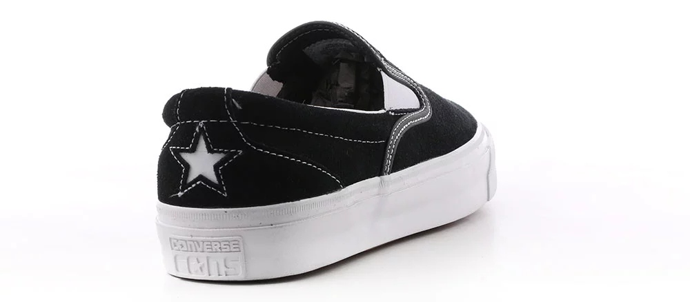 Converse One Star CC Slip-On Shoes - black/white/white - Free Shipping |  Tactics