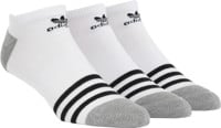 Adidas Roller No Show 3-Pack Sock - white/black/heather grey