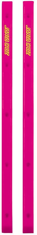 De La Cruz Skateboard Rails Santa Cruz Cell Block Slimline Rails - Pink Santa Cruz Slimline Board Rails - Pink Plastic Santa Cruz Skateboard - Foto 6