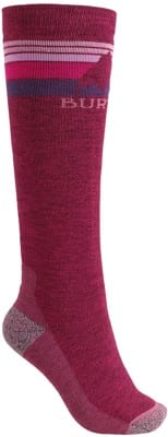 Burton Women's Emblem Midweight Snowboard Socks - sangria - view large