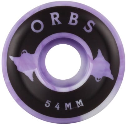 Orbs Specters Skateboard Wheels - purple/white swirl (99a) - view large