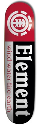 Element Section 8.0 Skateboard Deck - black/red - view large