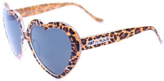 Happy Hour Heart Ons Sunglasses - leopard - view large
