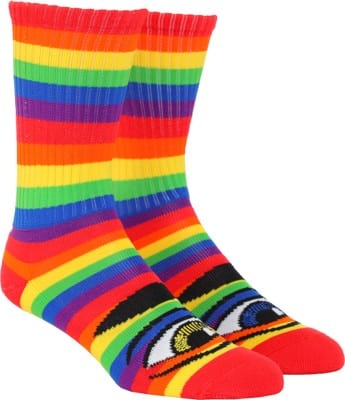 Toy Machine Sect Eye Sock - rainbow - view large
