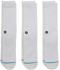 Stance Icon 3-Pack Sock - white