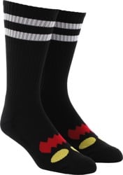 Toy Machine Monster Face Sock - black
