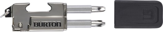 Burton EST Tool - Attrezzo Multiuso Tascabile Per Attacchi Snowboard, Cacciavite Phillips E Apribottiglie, Colore Nero Cromato