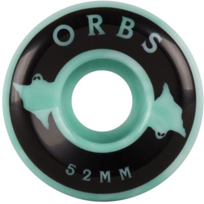 Orbs Specters Skateboard Wheels - teal/white swirls (99a) - view large