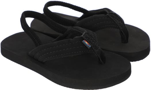 Rainbow Sandals Kids Grombow Sandals - black w/ back-strap - view large