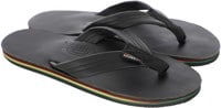 Rainbow Sandals Premier Leather Single Layer Sandals - classic black/rasta