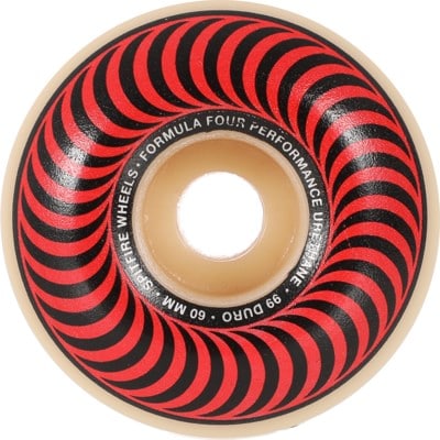 Spitfire Formula Four Classic Skateboard Wheels - white/red classic swirl (99d) - view large