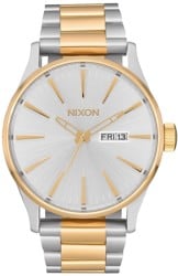 Nixon Sentry SS Watch - silver/gold