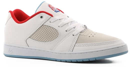 eS Accel Slim Skate Shoes - white/white/blue - Free Shipping | Tactics