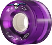 Powell Peralta Clear Cruisers Skateboard Wheels - purple (80a)