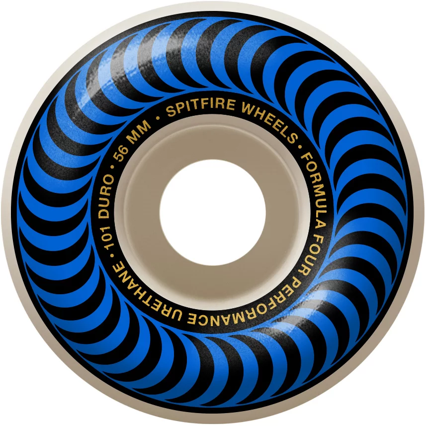 Spitfire Formula Four Classic Skateboard Wheels - white/blue
