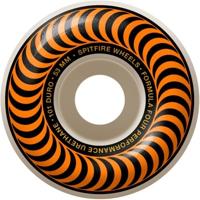Spitfire Formula Four Classic Skateboard Wheels - white/orange classic swirl (101d) - view large