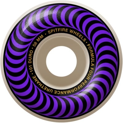 Spitfire Formula Four Classic Skateboard Wheels - white/purple classic swirl (101d) - view large