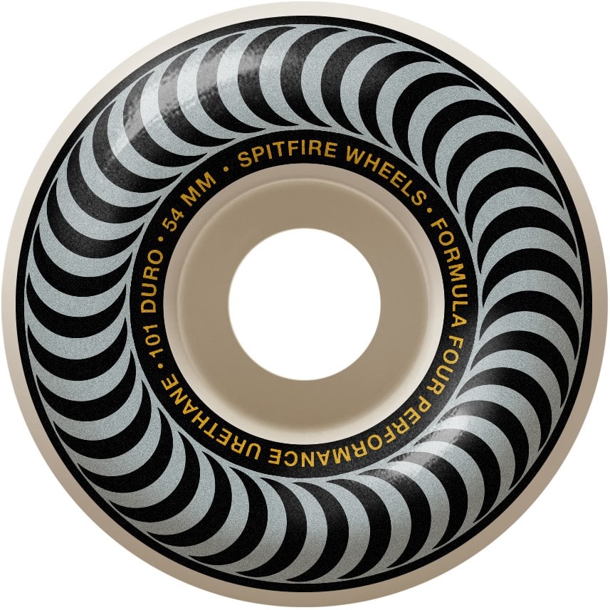 Spitfire Formula Four Classic Skateboard Wheels - white/silver classic ...