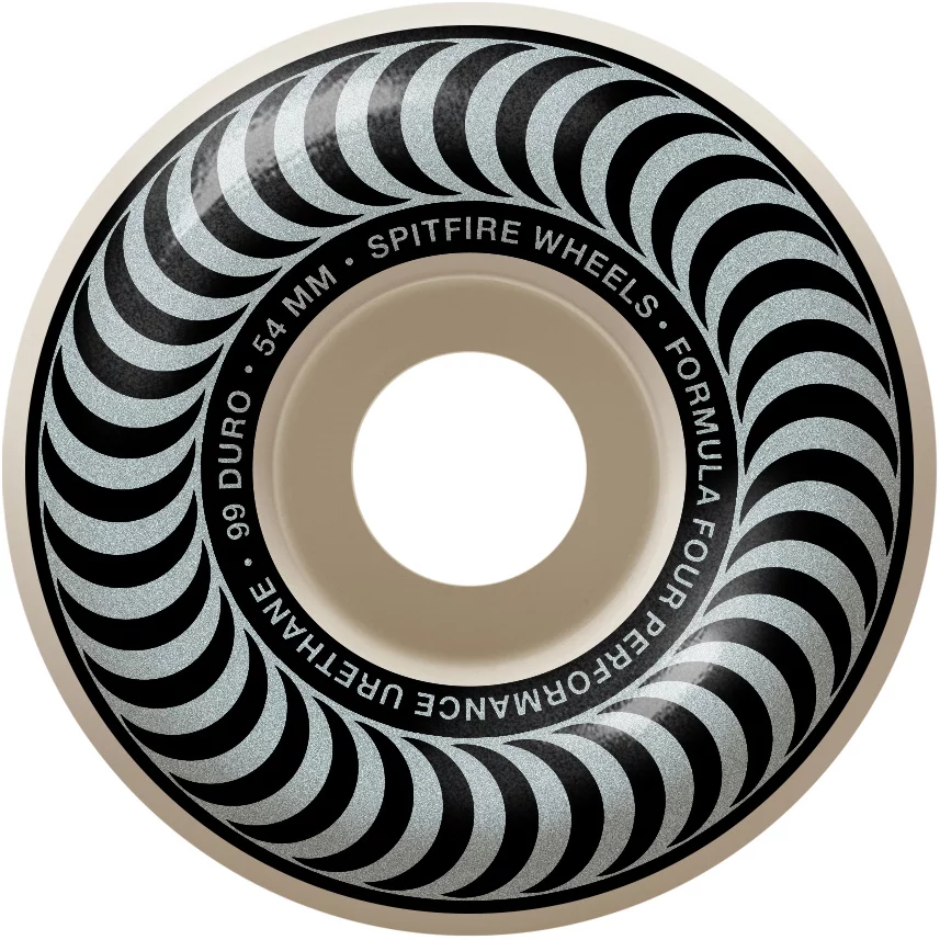 Maar Oppositie diepgaand Spitfire Formula Four Classic Skateboard Wheels - white/silver classic  swirl (99d) | Tactics