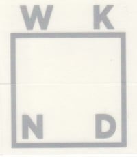 WKND Logo Sticker - silver