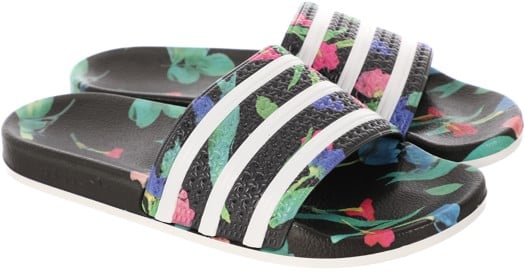 Adidas Women's Originals Adilette W Slide Sandals - core black/footwear white/core black - view large