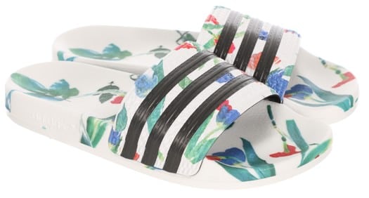 Adidas Women's Originals Adilette W Slide Sandals - footwear white/core black/footwear white - view large