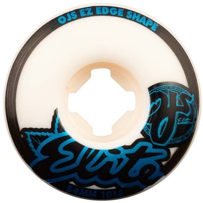 OJ Elite EZ Edge Skateboard Wheels - white/blue (101a) - view large