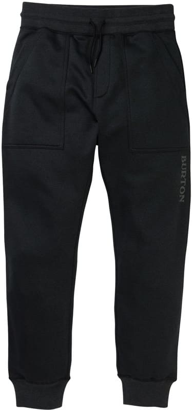 burton oak fleece pants - true black heather m