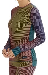 Burton Women's Midweight Base Layer Crew - gradient spun out