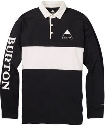 Burton Midweight Rugby Shirt - true black/stout white - view large
