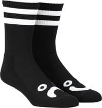 Polar Skate Co. Happy Sad Classic Sock - black/white