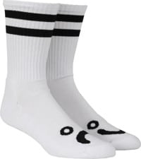 Polar Skate Co. Happy Sad Classic Sock - white/black