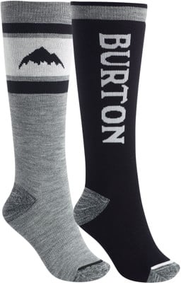 Burton Women's Weekend Midweight 2-Pack Snowboard Socks - true black - view large