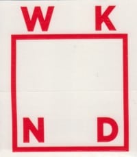 WKND Logo Sticker - red
