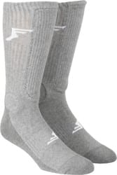 Footprint Bamboo Crew Knee Hi Painkiller Shin/Ankle Guard Sock - grey