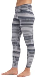 Burton Women's Midweight Base Layer Pant - gray revel stripe