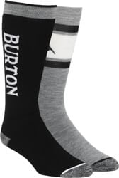 Burton Weekend Midweight Snowboard Socks 2-Pack - true black