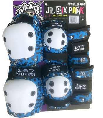 187 Killer Pads Six Pack Junior Pad Set - staab blue leopard - view large