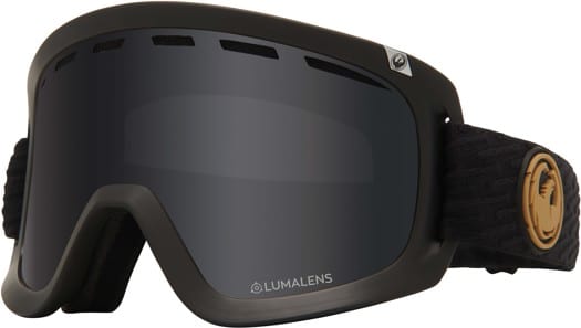 Dragon D1 OTG Goggles + Bonus Lens - pk gumsole/lumalens dark smoke lens + lumalens amber lens - view large
